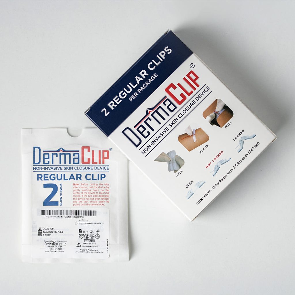 DermaClip 2 regula clips packaging front