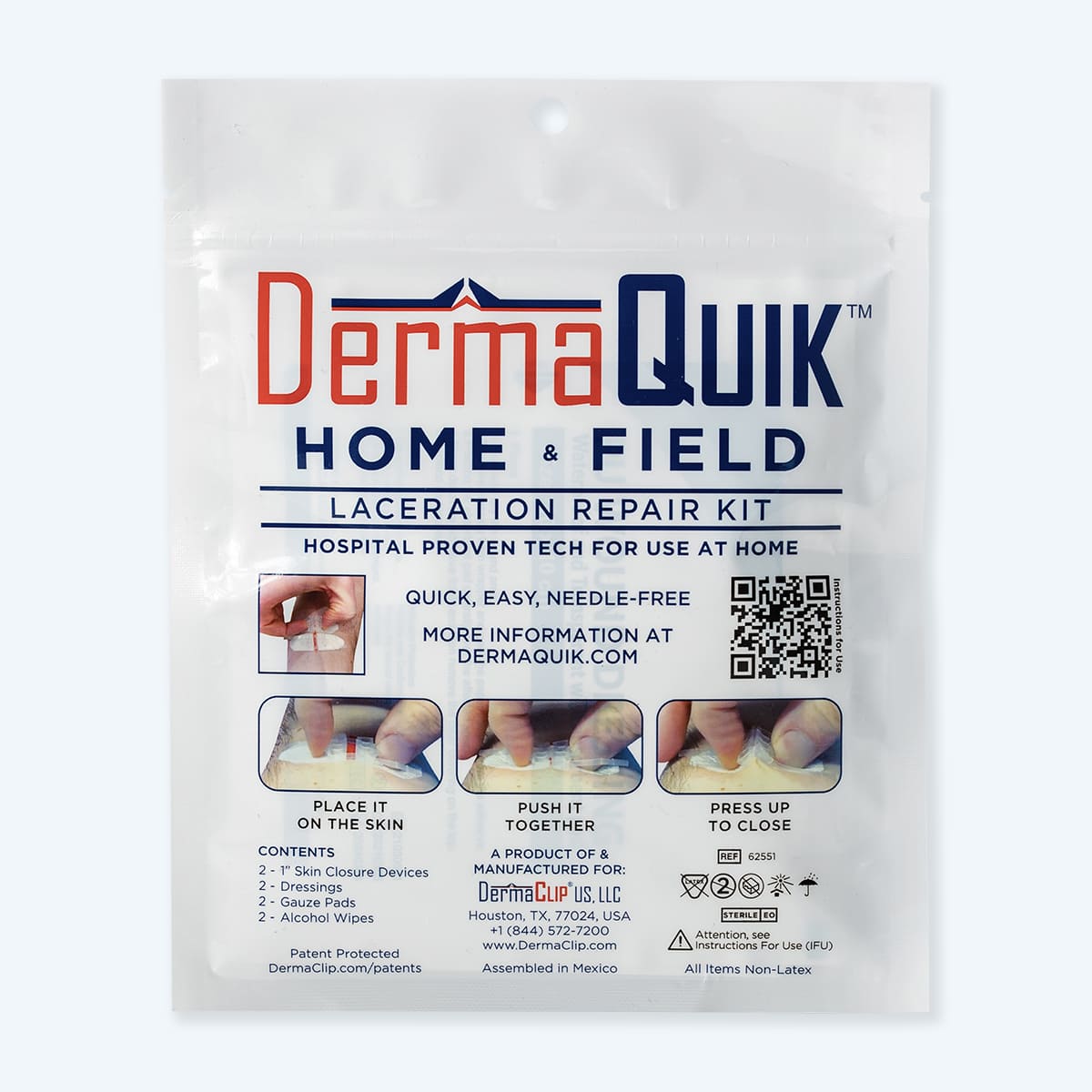 DermaQuik Home & Field skin closure kit front