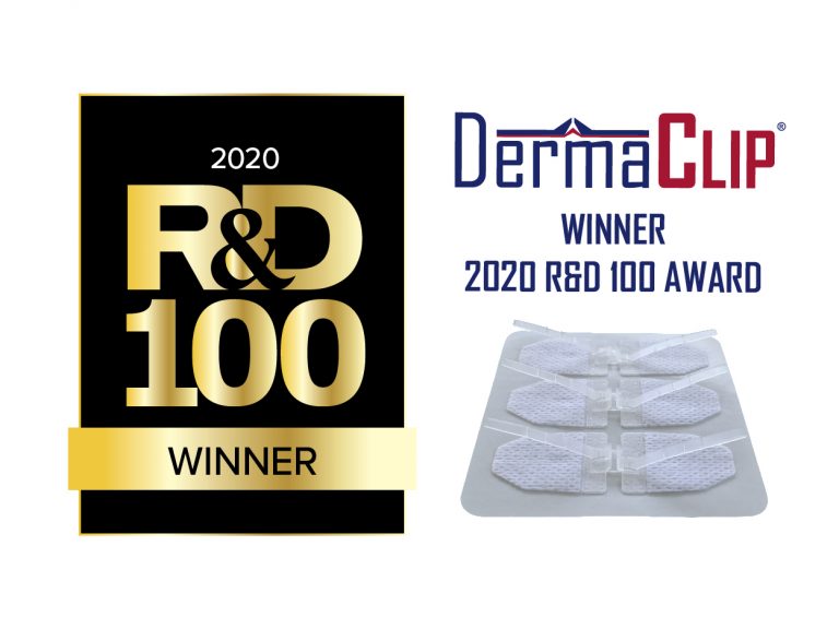 DermaClip Award, R&D 100, 2020 - DermaClip Named Winner